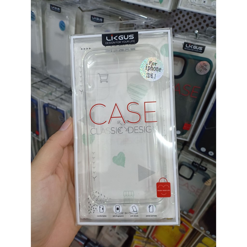 Ốp lưng Likgus Trong suốt Iphone 12 5.4/ 12 6.1/ 12 6.7   Kèm ảnh thật