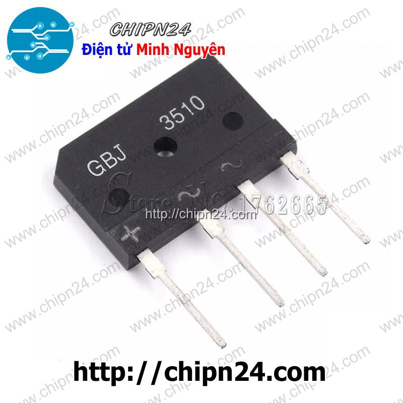 [1 CON] Cầu Diode GBJ3510 35A 1000V (35A dẹt)