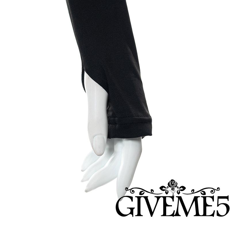 Áo Croptop Tay Dài Cổ Tròn Màu Trơn Thời Trang Mùa Hè Cho Nữ