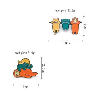 Pin cài áo Con lười