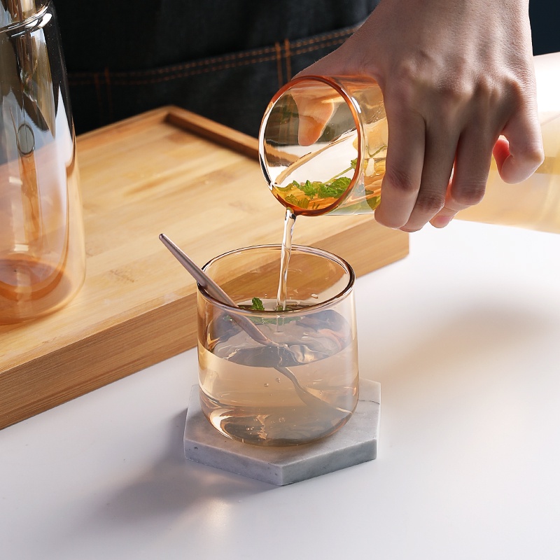 Set bình và ly nước SWEEJAR bằng thủy tinh borosilicat cao chịu nhiệt dung tích 750ml/850ml