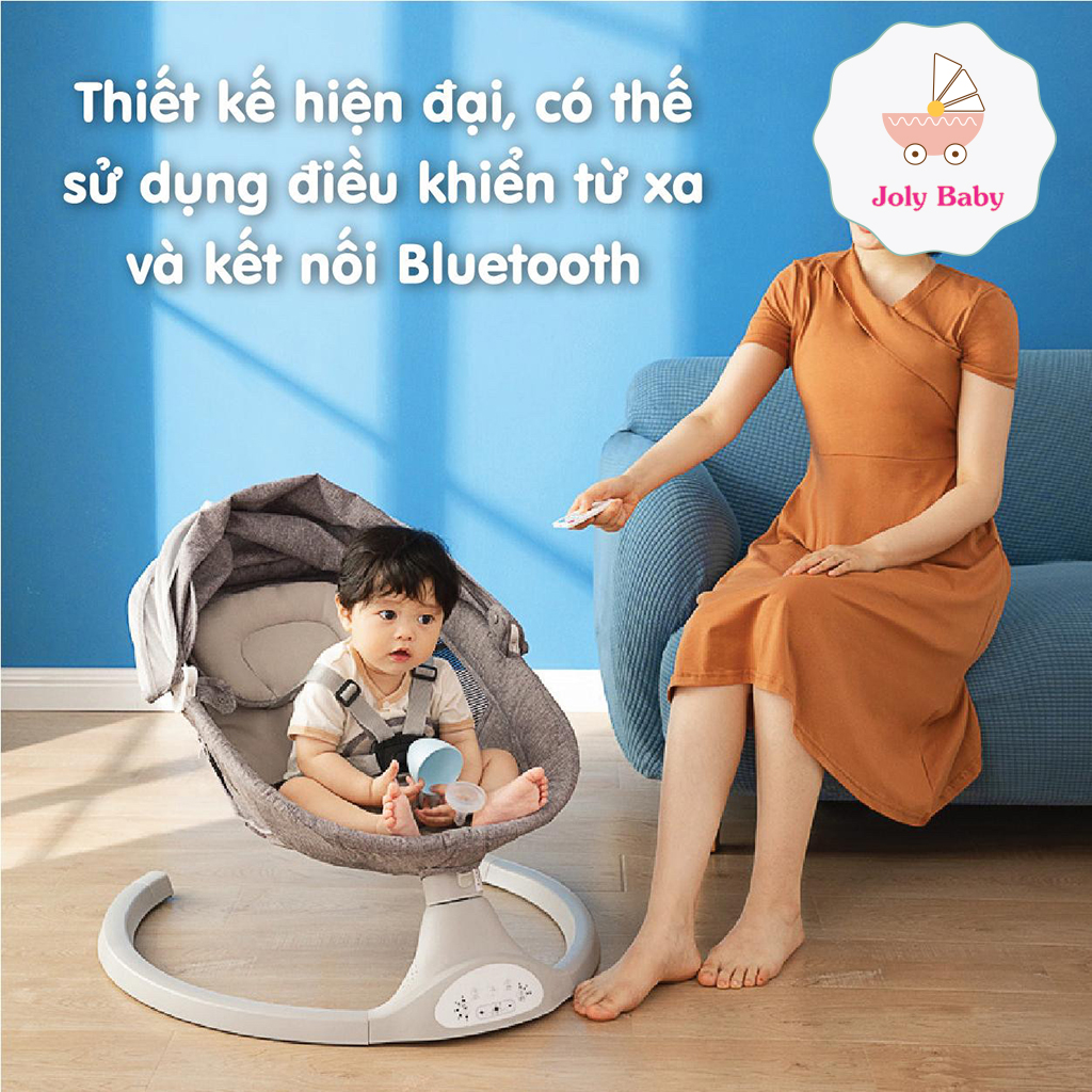 Nôi rung điện tự đông thông minh UMOO, Nôi tự xoay cho bé UMOO