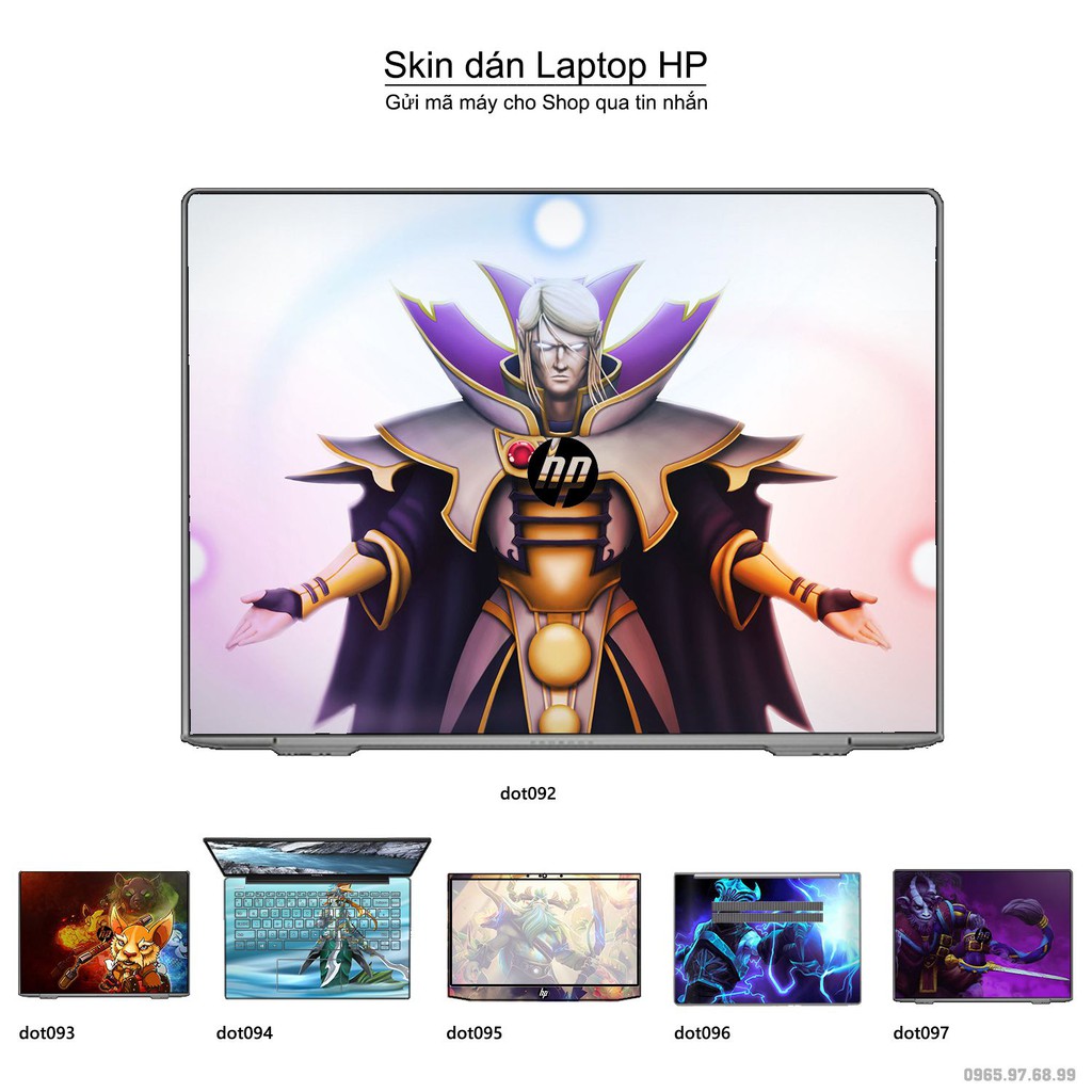 Skin dán Laptop HP in hình Dota 2 nhiều mẫu 16 (inbox mã máy cho Shop)