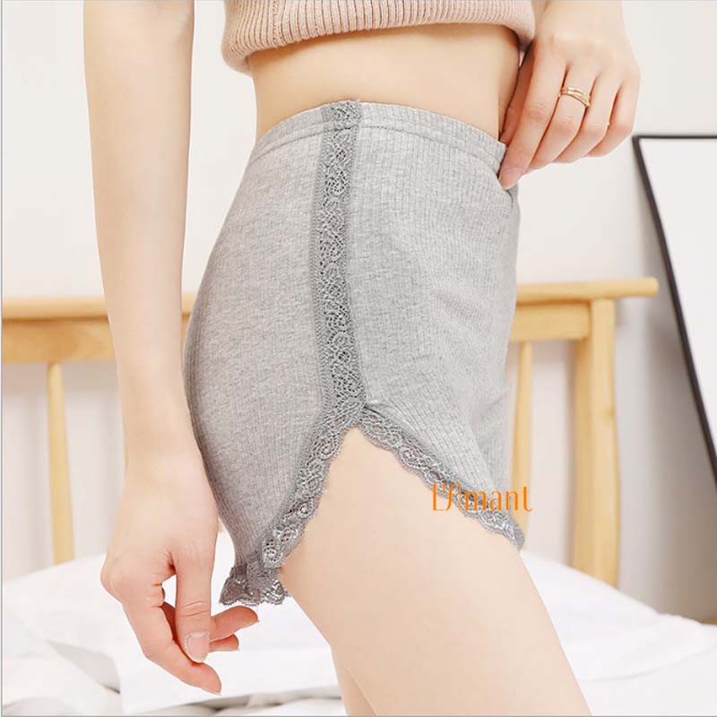 Quần mặc váy cotton gân tăm L'Amant