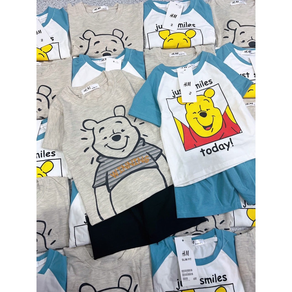 ⭐SET 2 BỘ QUẦN ÁO NGẮN TAY JUST SMILE BÉ TRAI⭐