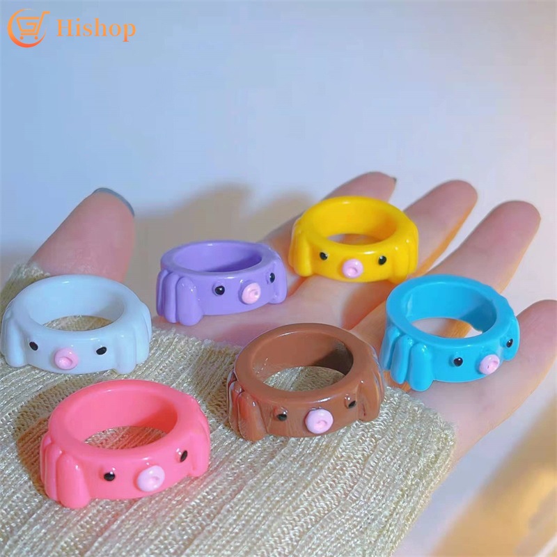Nhẫn Hình Bạch Tuộc Nhiều Màu Sắc Dễ Thương