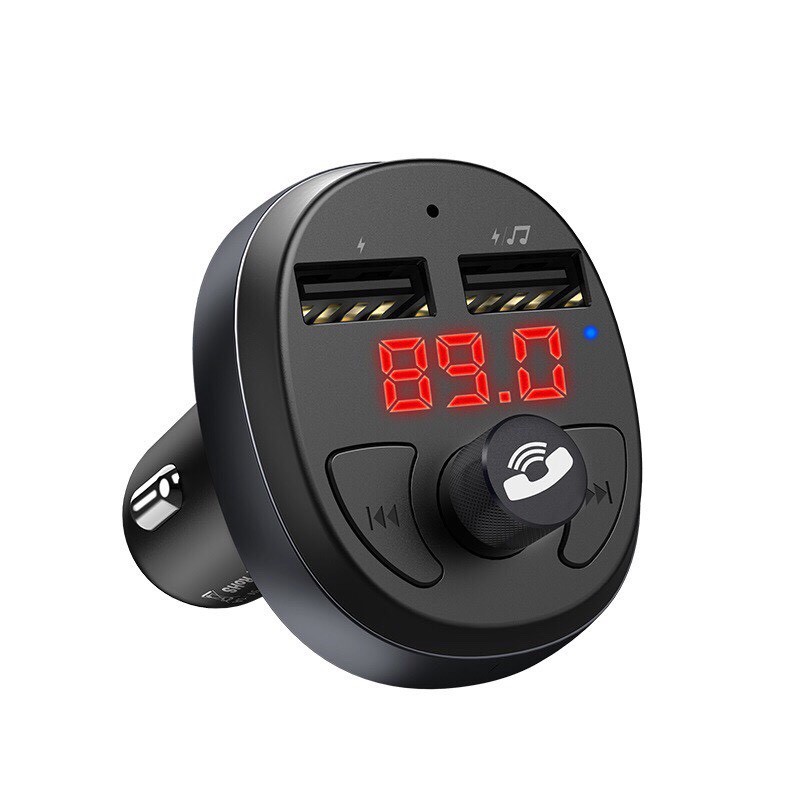Tẩu sạc xe hơi tích hợp Bộ phát FM &amp; MP3 -Hoco E41 -Hàng phân phối chính hãng -BH 12 tháng