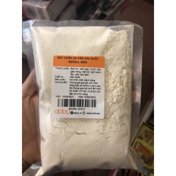 Bột chiên gà rán Hàn quốc Beksul 200g