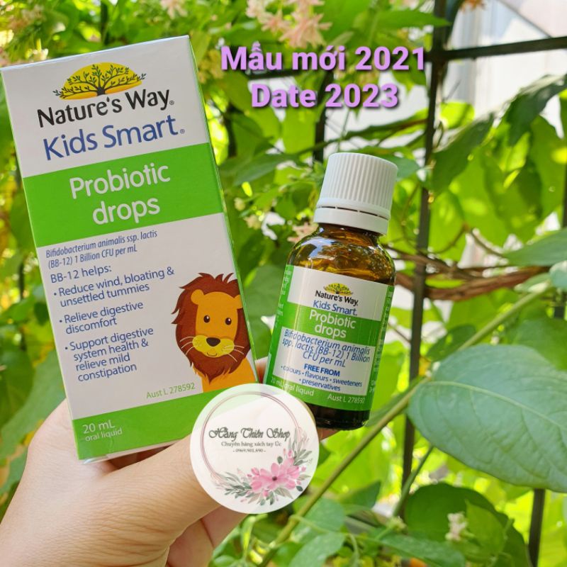 (Đủ bill) Men-vi-sinh Nature's Way Kids Smart Probiotic Drops 20ml