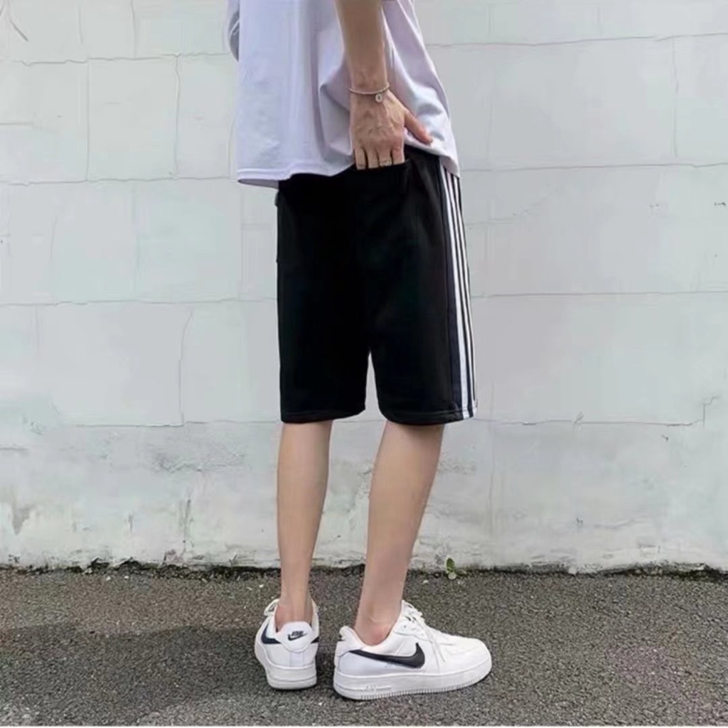 Quần Short Thể Thao Kẻ Sọc Thời Trang Hàn Quốc Cho Nam