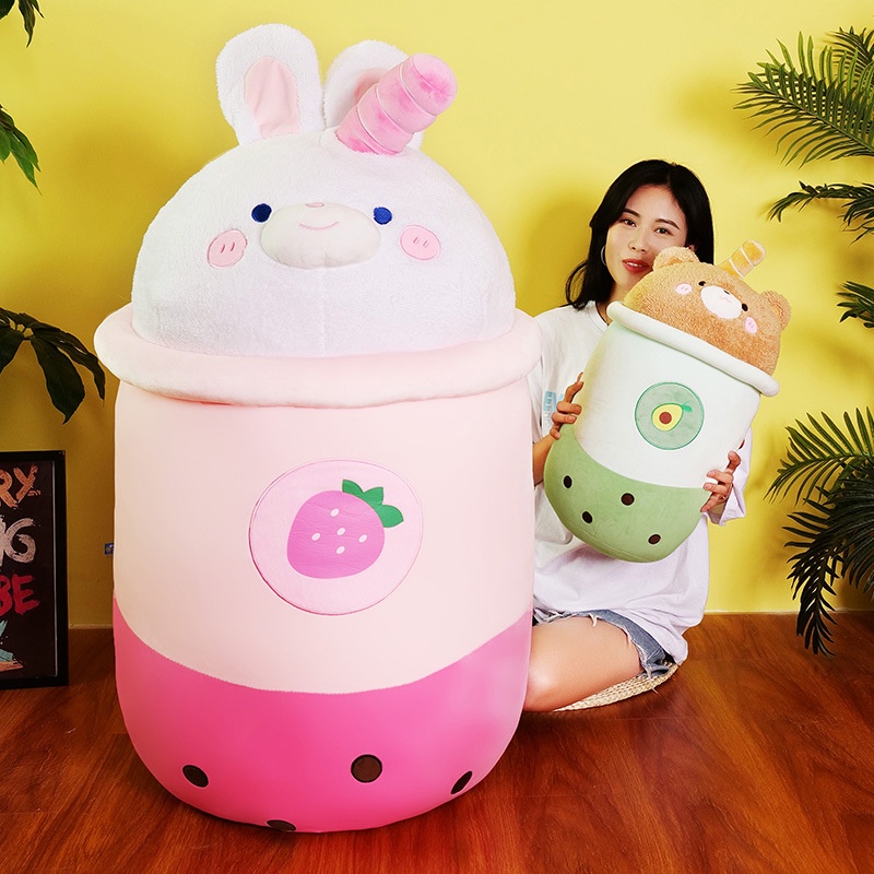 Gối Ôm Hình Ly Trà Sữa Nhồi Bông Ngộ Nghĩnh Đáng Yêu