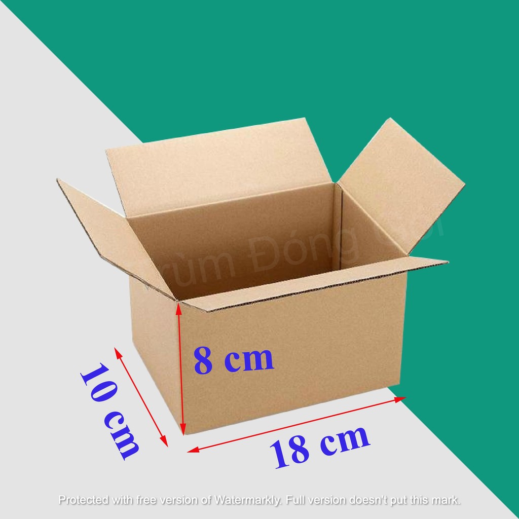 Hộp Carton 18x10x8 Đóng Gói Hàng Thùng Carton Chống Sốc