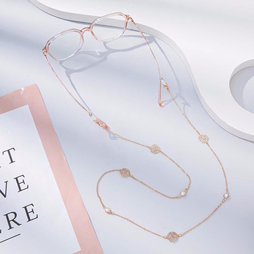 Dây Đeo Mắt Kính Hình Tròn / Trái Tim / Bướm Rỗng Chống Thất Lạc Thời Trang Cho Nữ