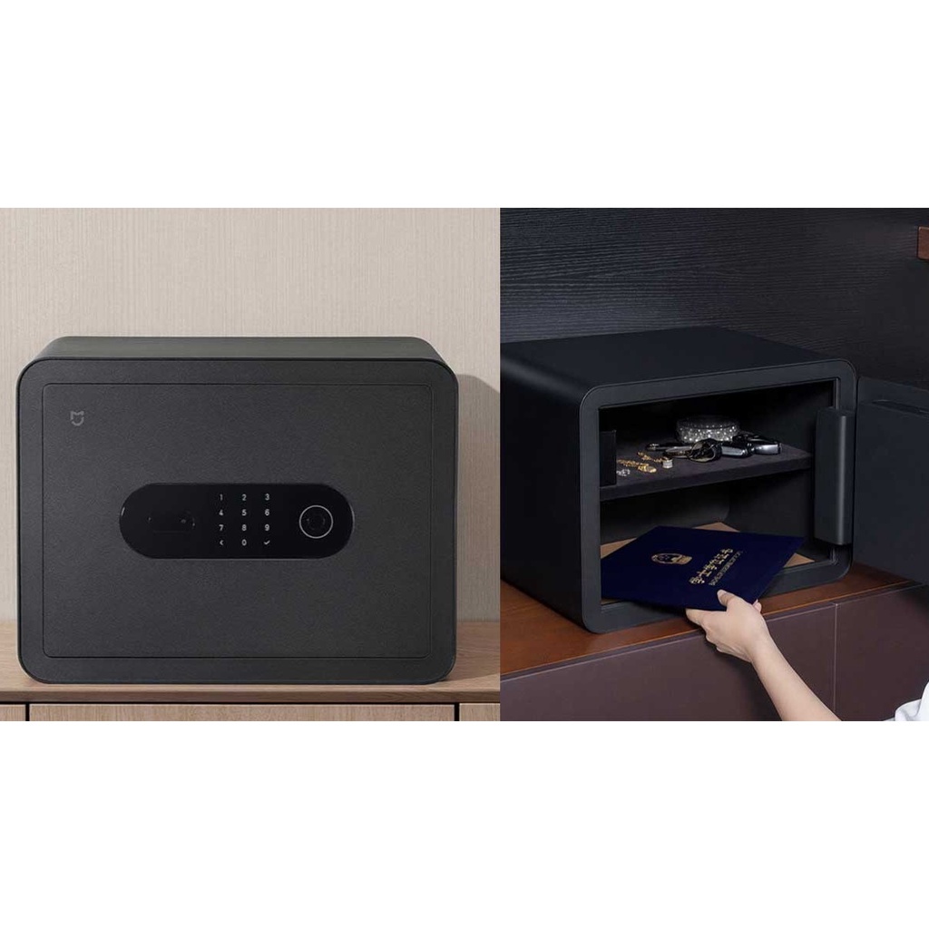 Két sắt điện tử vân tay thông minh Xiaomi Mijia Smart Safe, mở khóa vân tay, mật khẩu, qua app, bằng chìa cơ