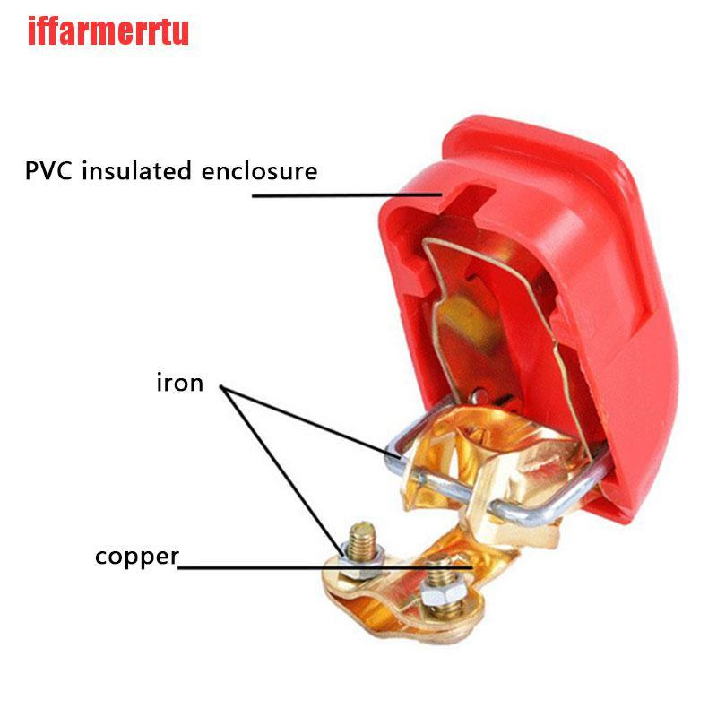 {iffarmerrtu}2Pcs 12V Car Quick Release Battery Disconnect Terminals Clamps Connectors Part HZQ