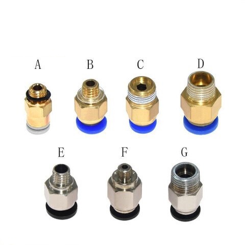 Đầu nối ống teflon cho đầu phun E3D V6 và bộ đùn