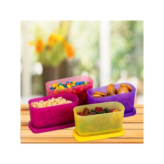 Bộ 4 hộp bảo quản thực phẩm Mini retangular 250ml Tupperware.