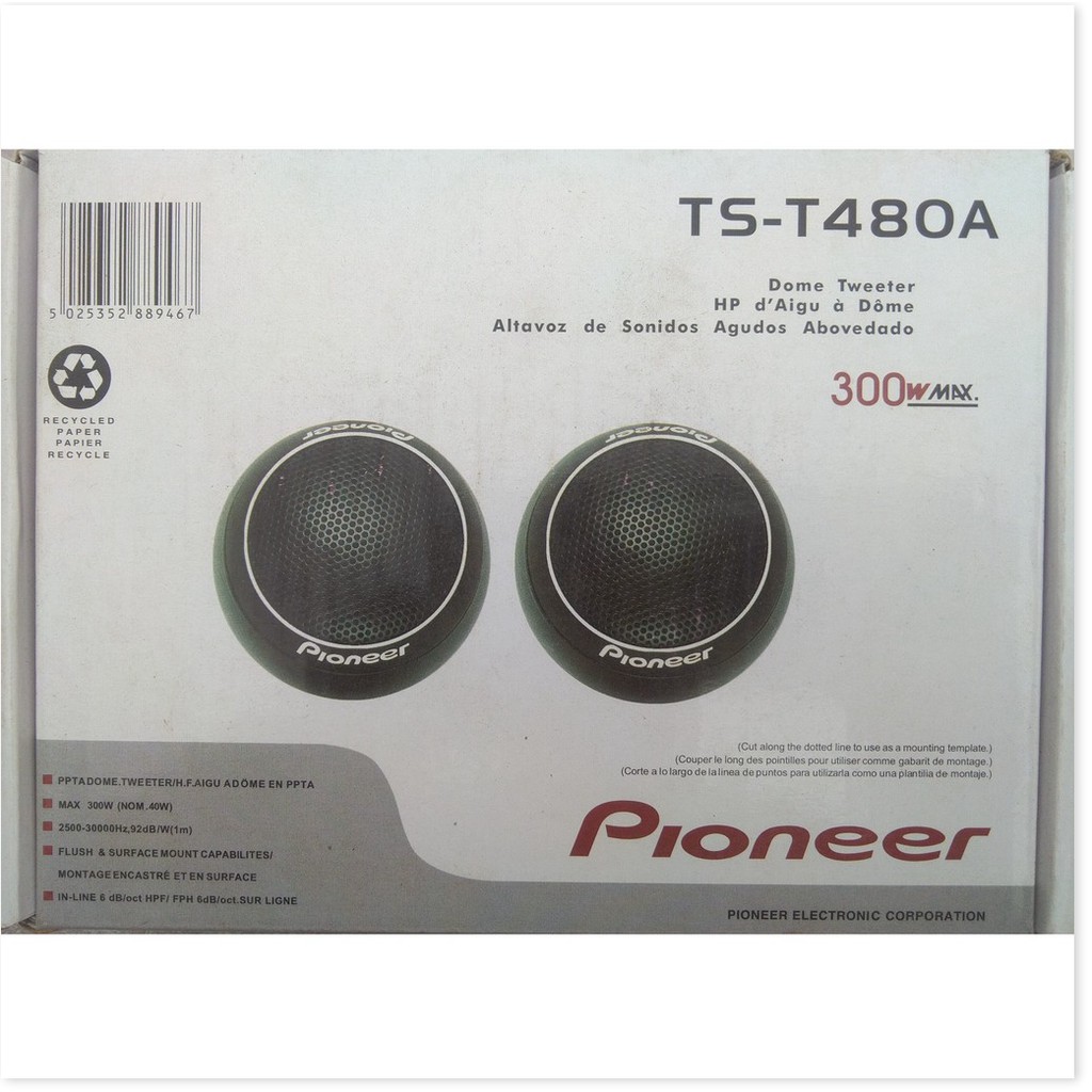 2 LOA TREBLE Ô TÔ PIONEER T480 LẮP Ô TÔ HOẶC DÀN ÂM THANH