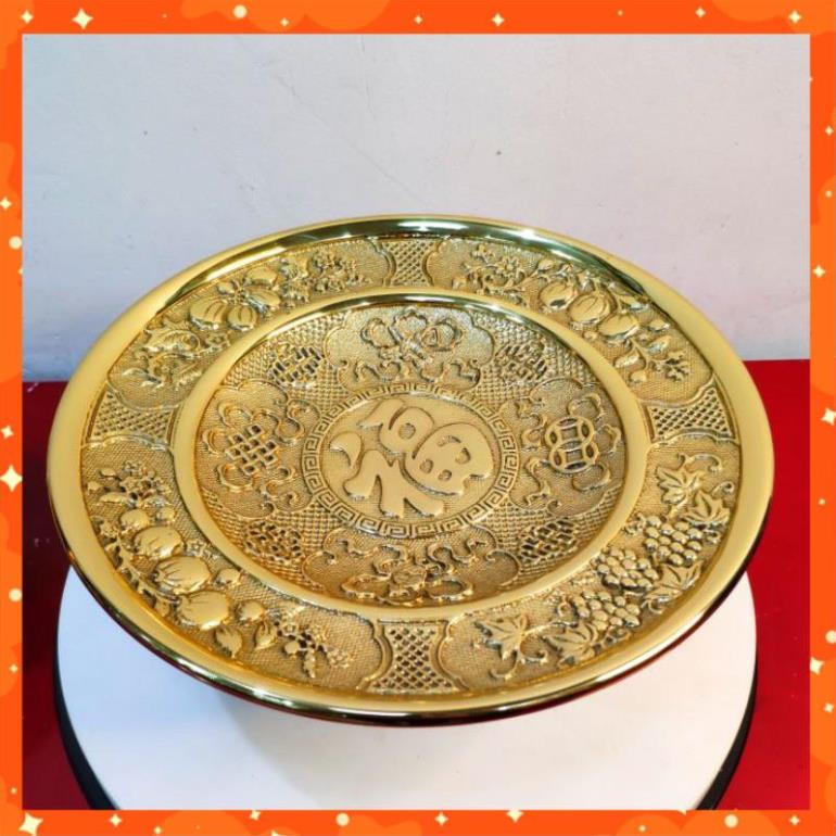 Mâm bồng, Mâm ngũ quả bằng đồng cao cấp đường kính 20cm dùng cho ban thờ nhỏ