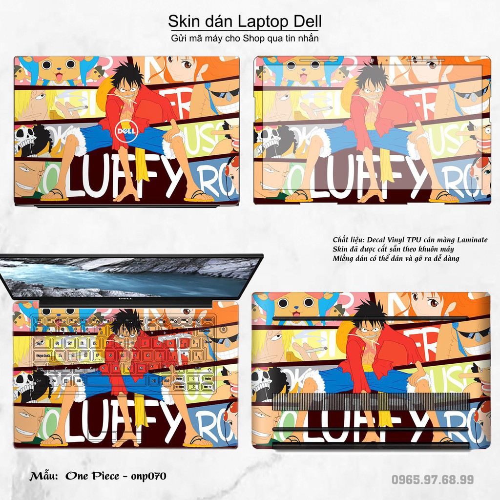 Skin dán Laptop Dell in hình One Piece nhiều mẫu 5 (inbox mã máy cho Shop)
