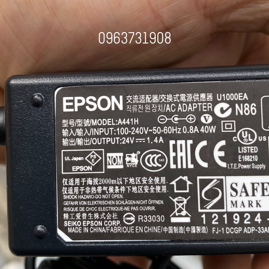 Dây nguồn máy scan epson 24V chính hãng