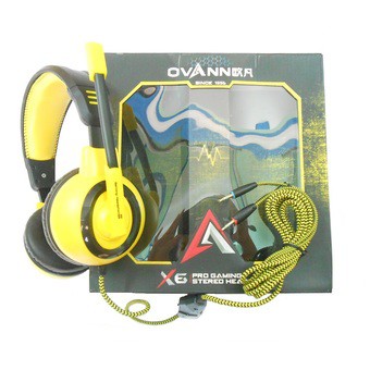 Tai Nghe Gaming Chụp Tai Headphone Có Dây OVANN X6 - Tai Nghe Nhạc Có Mic Máy Vi Tính Laptop