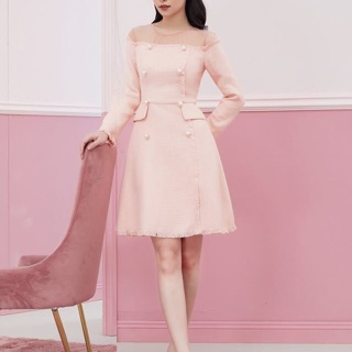 Đầm dạ tweed mẫu mới