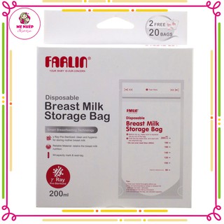 Túi trữ sữa Farlin 200ml