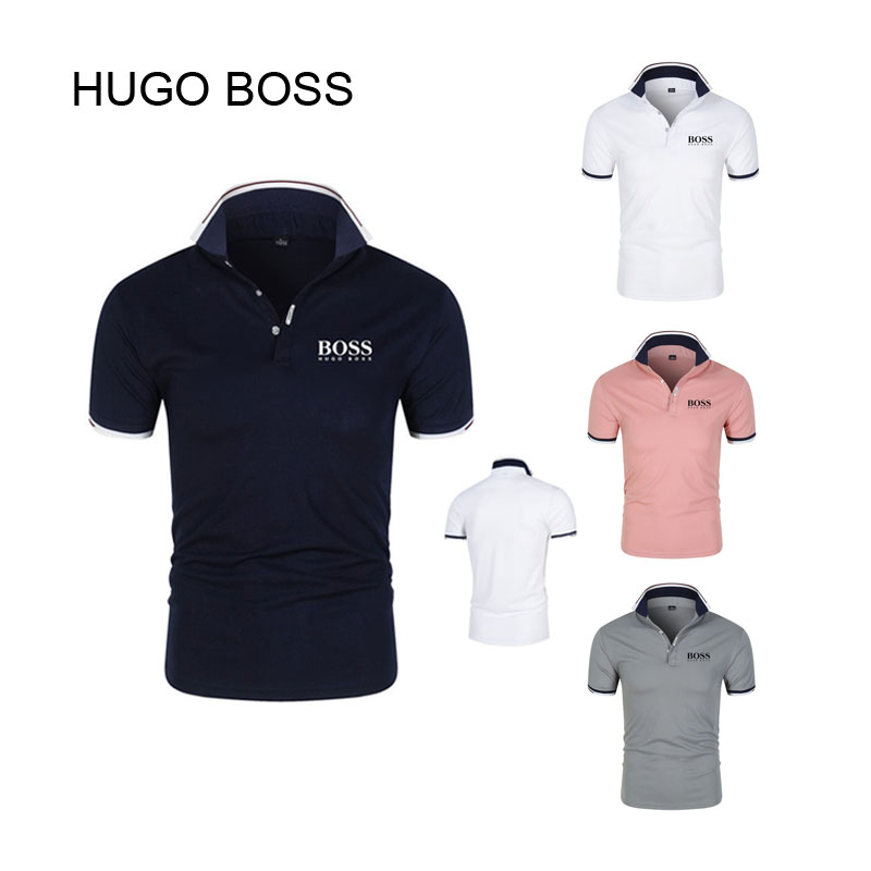 Hugo Boss áo polo Tay Ngắn Chất Lượng Cao Cho Nam