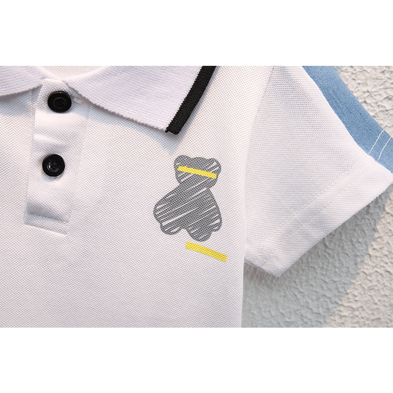 Set Áo Thun Tay Ngắn & Quần Short Thời Trang Cho Bé Trai