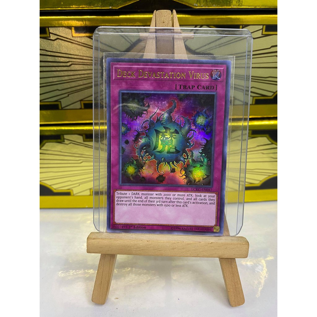 Lá bài thẻ bài Deck Devastation Virus – Ultra Rare - Tặng bọc bài nhựa bảo quản