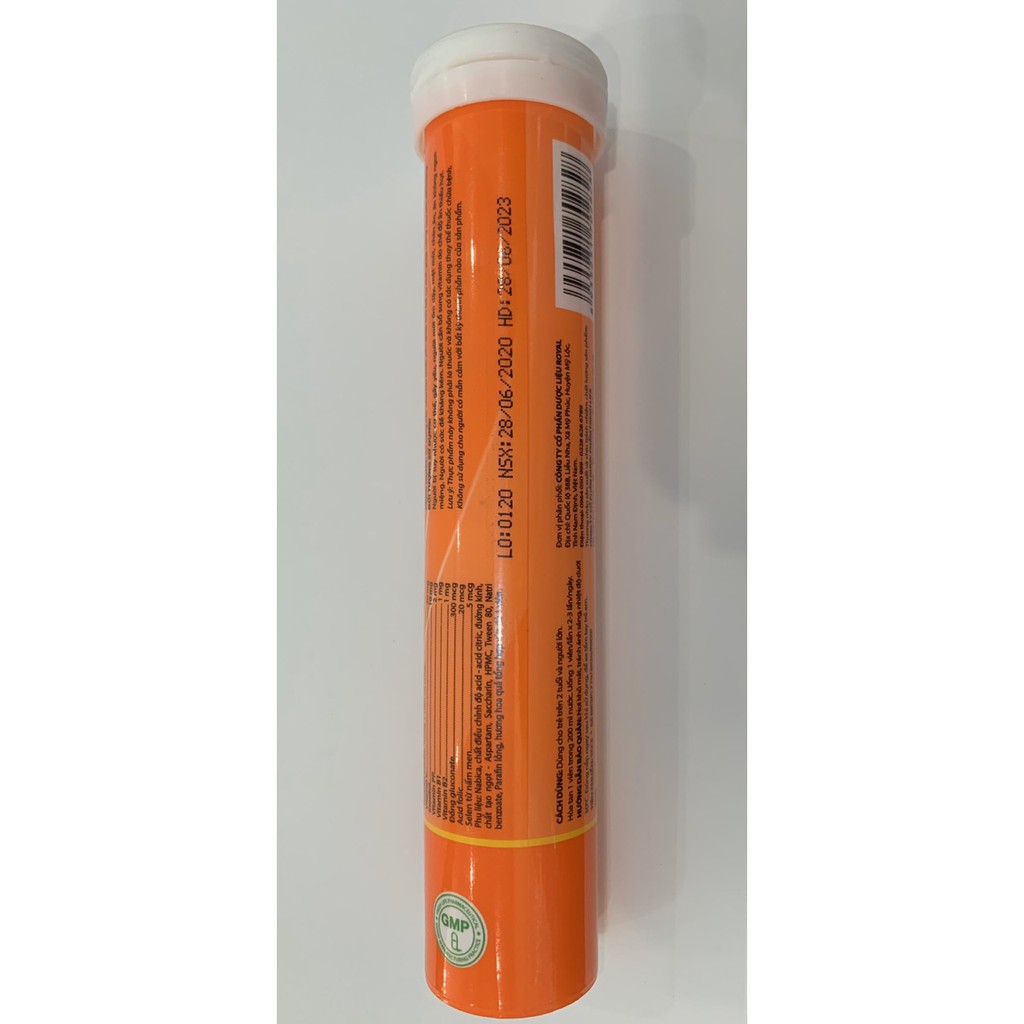 C Sủi NUTRI VITAMIN Hương Cam tăng sức đề kháng -Bổ sung vitamin C