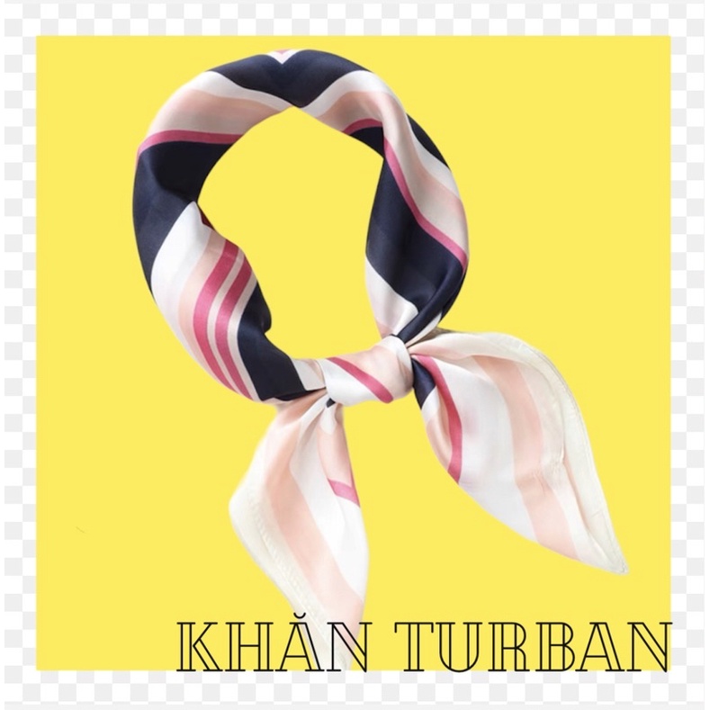 Khăn lụa vuông choàng cổ - Khăn turban nhiều mẫu xinh