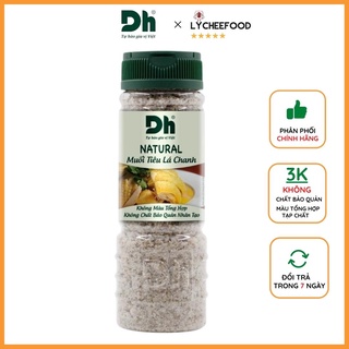 Muối tiêu lá chanh Natural DH Foods gia vị chế biến thực phẩm loại 1 thơm ngon 55/110gr - Chính Hãng