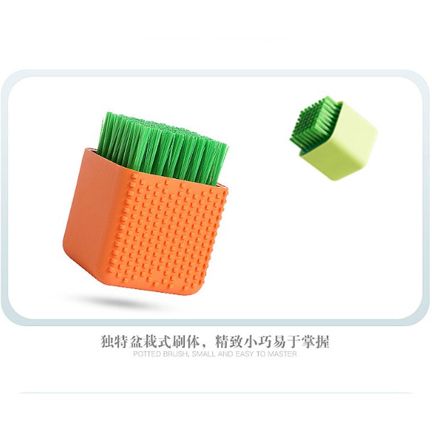 [Giao hàng miễn phí tại chỗ] Bàn chải giặt silicone đa chức năng gia dụng, bàn chải đánh giày lông mềm, bàn chải bàn giặt mini cầm tay, bàn chải giặt để chà quần áo, bàn chải làm sạch silicone