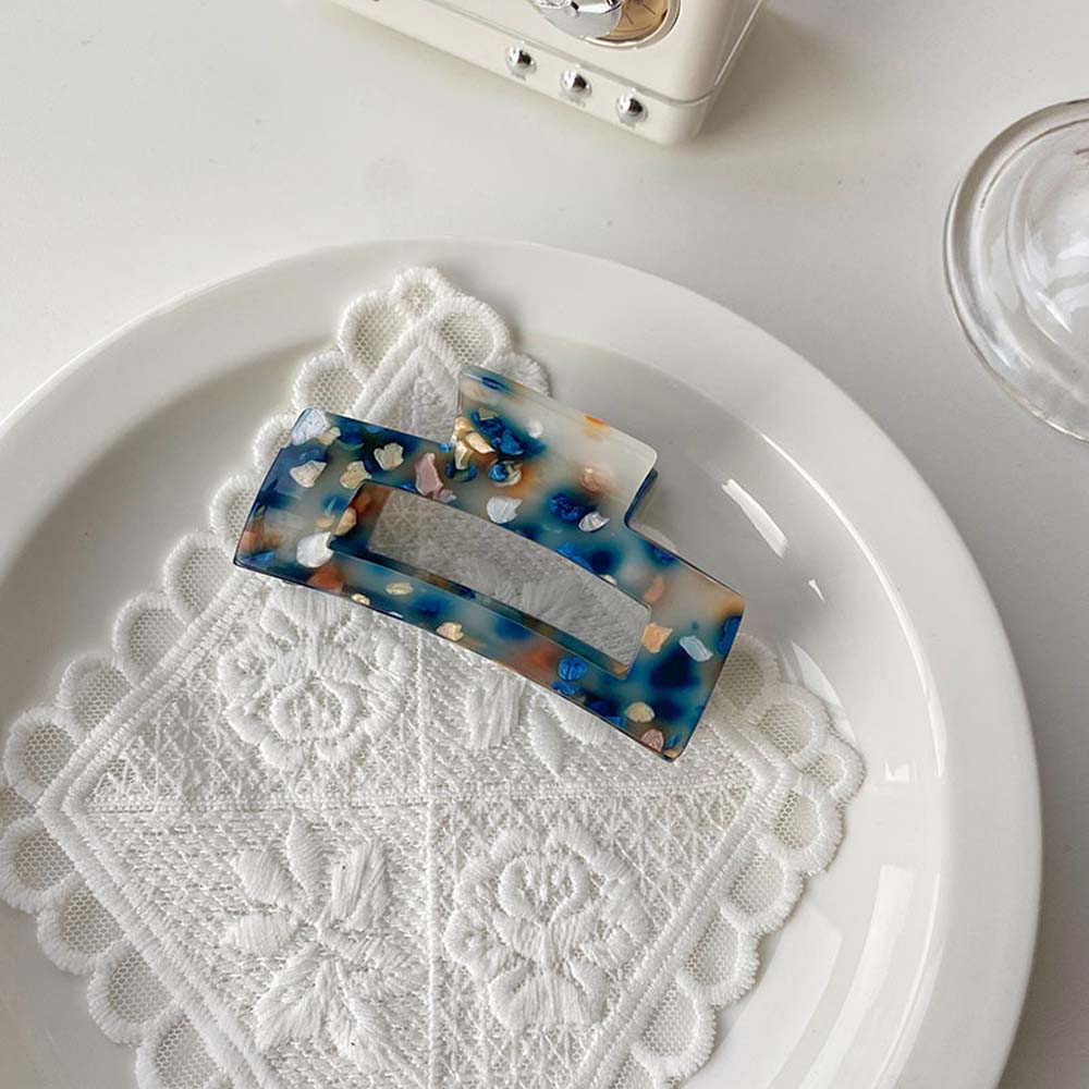 Phụ Kiện Tóc Hình Vuông Hoạ Tiết Da Báo Xinh Xắn