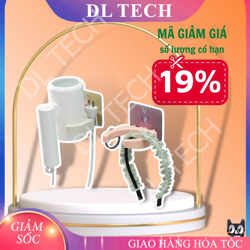 Hít dán tường treo máy sấy tóc Giá treo máy sấy tóc treo tường tiện lợi F658 DL TECH