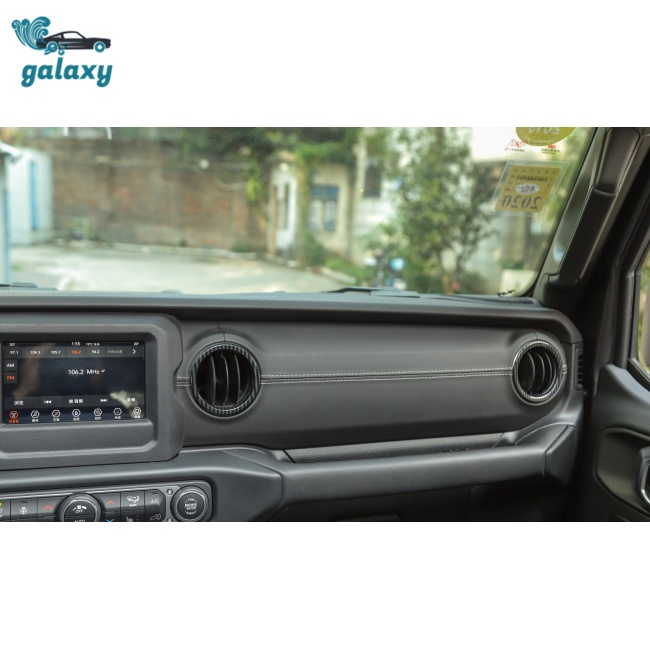 Bộ 4 Viền Lỗ Thông Khí Bằng Sợi Cacbon Cho Jeep Wrangler Jl Jt 18+