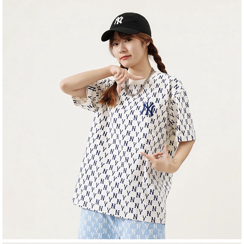 Áo Thun MLB Diamond Monogram Front Print Short - Áo thun MLB nam nữ chính hãng