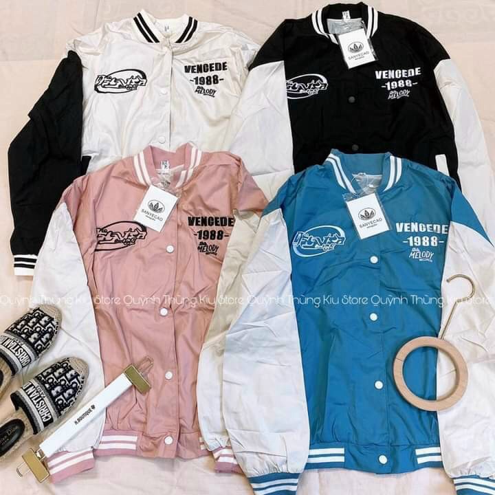 [ HÌNH THẬT 100% ] Áo Khoác Dù Bomber Unisex Nam Nữ In Chữ Siêu Chất Cực Hot - ĐĂNG QUANG FASHION