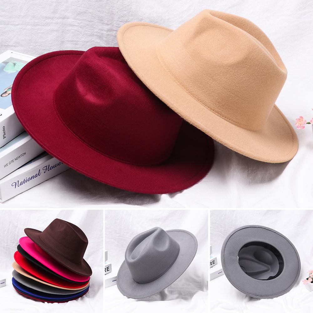 Mũ Fedora Rộng Vành Thời Trang Vintage Cho Nữ MIHAN1