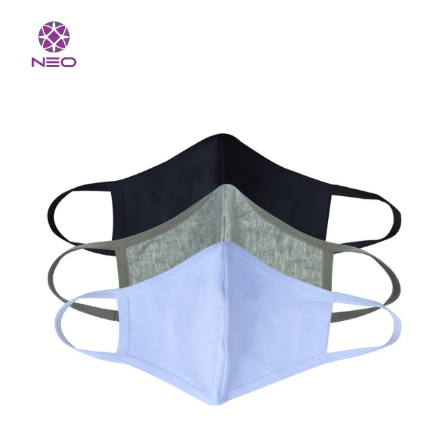 Khẩu Trang Vải Kháng Khuẩn Cản Bụi Chống Uv Chắn Bọt Giọt Bắn Màu Đen Trắng Xám | BigBuy360 - bigbuy360.vn