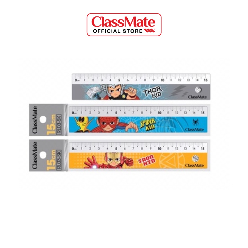 Thước Kẻ CLASSMATE Hình Siêu Nhân Cho Bé RL03-SK (15cm)