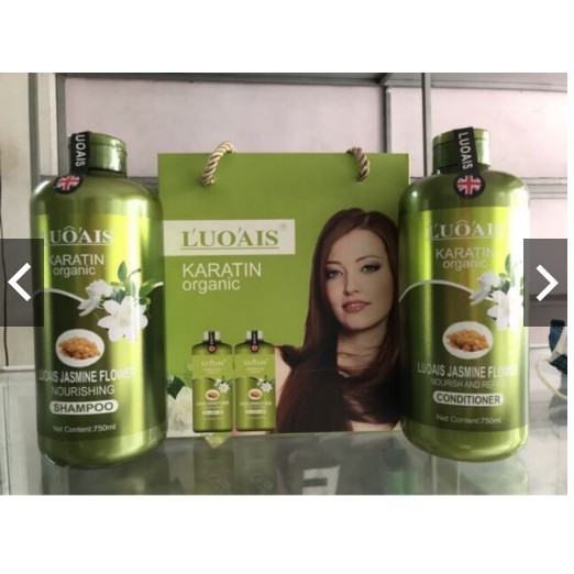 CẶP GỘI XẢ HOA NHÀI KERATIN ORGANIC
