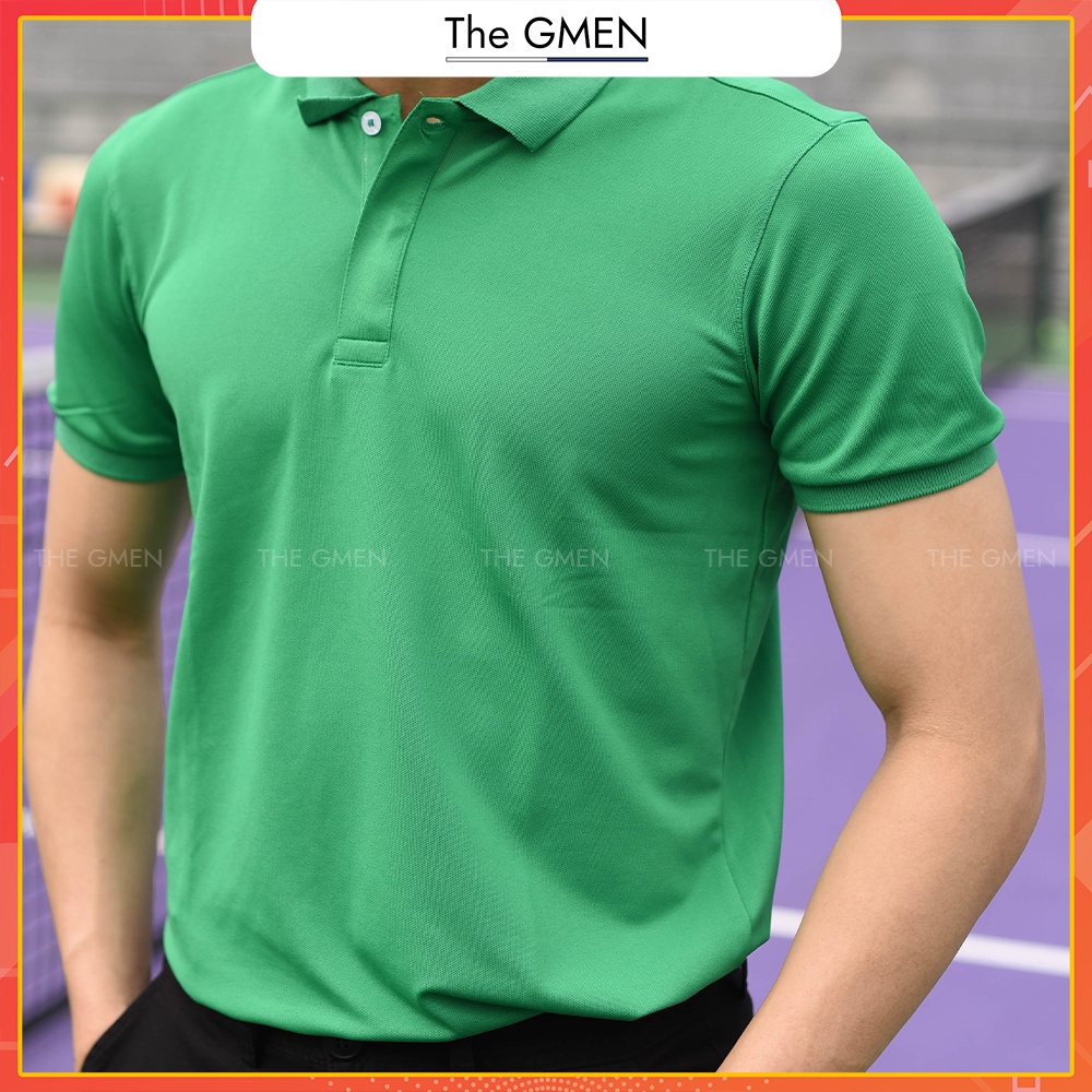 Áo Polo nam The GMEN Colorful Polo Shirt chất liệu cotton cao cấp, thiết kế cổ bẻ tay ngắn