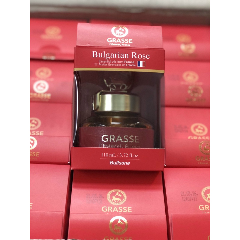 Nước Hoa Ô tô Grasse 110ML ( màu đỏ) Hương hoa hồng mùi hương dễ chịu