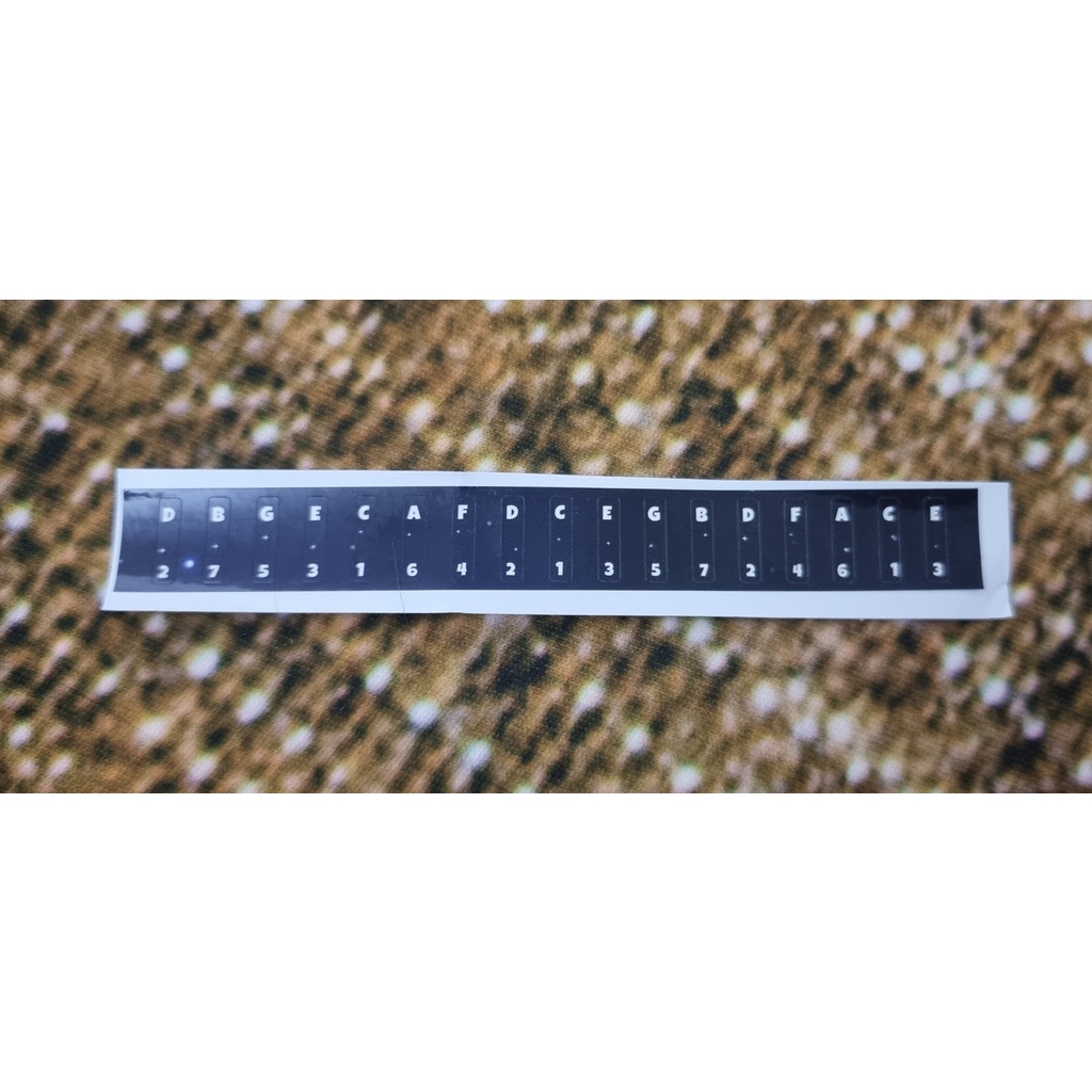Dán phím 17 nốt đàn kalimba màu xanh