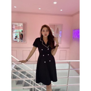 (CÓ SẴN) Đầm vest màu đen - Bao chất đẹp ❤😙