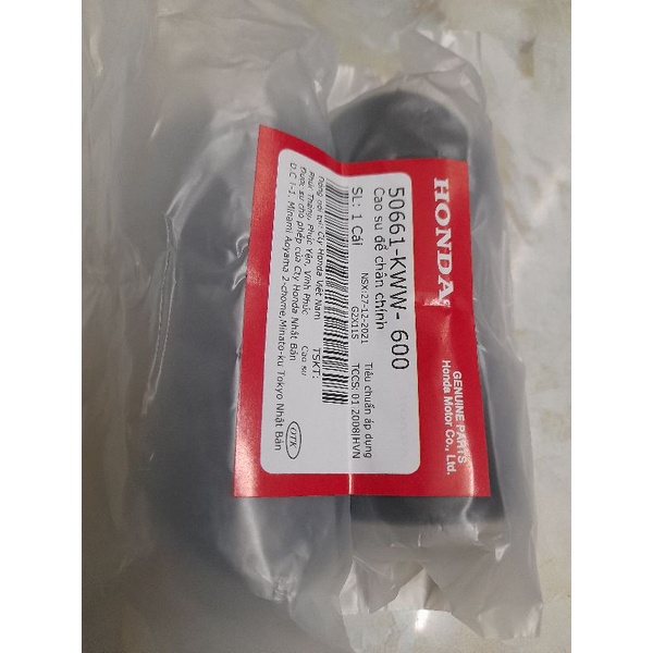 Cặp cao su gác chân trước xe Dream loại tốt