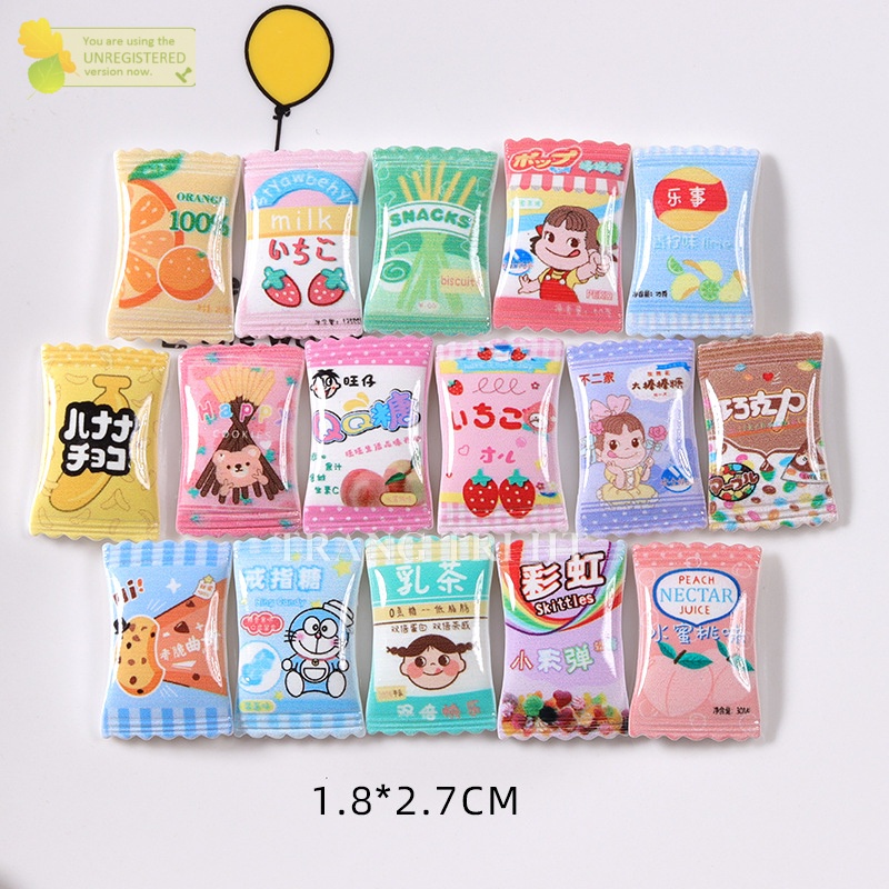 Mô hình gói bánh kẹo khoai tây snack vui nhộn phụ kiện trang trí